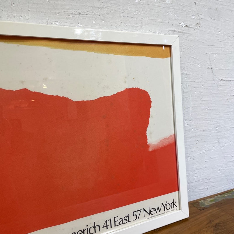 【19】ヘレン・フランケンサーラー/Helen Frankenthaler ポスター Andre Emmerich 1968年個展 90.5×39.5 白木枠 ヴィンテージ