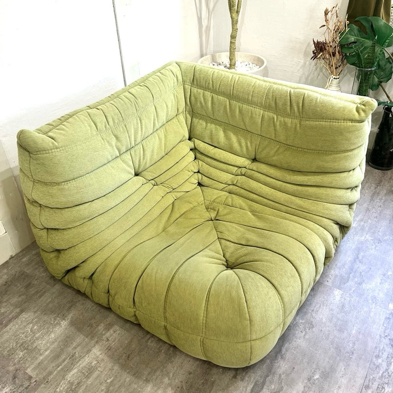 リーン・ロゼ / ligne roset トーゴ コーナーソファ  グリーン 中古