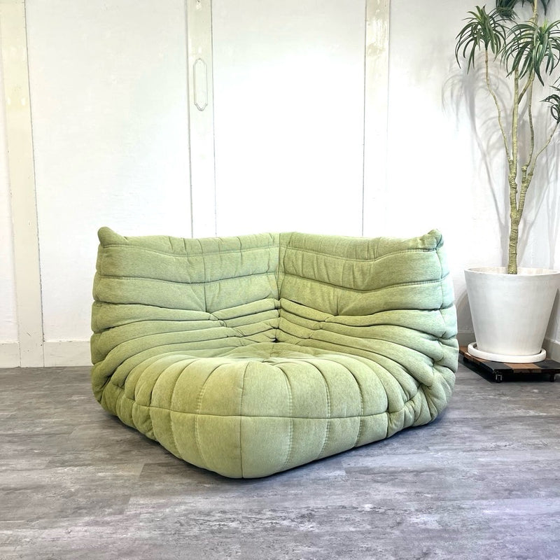 リーン・ロゼ / ligne roset トーゴ コーナーソファ  グリーン 中古