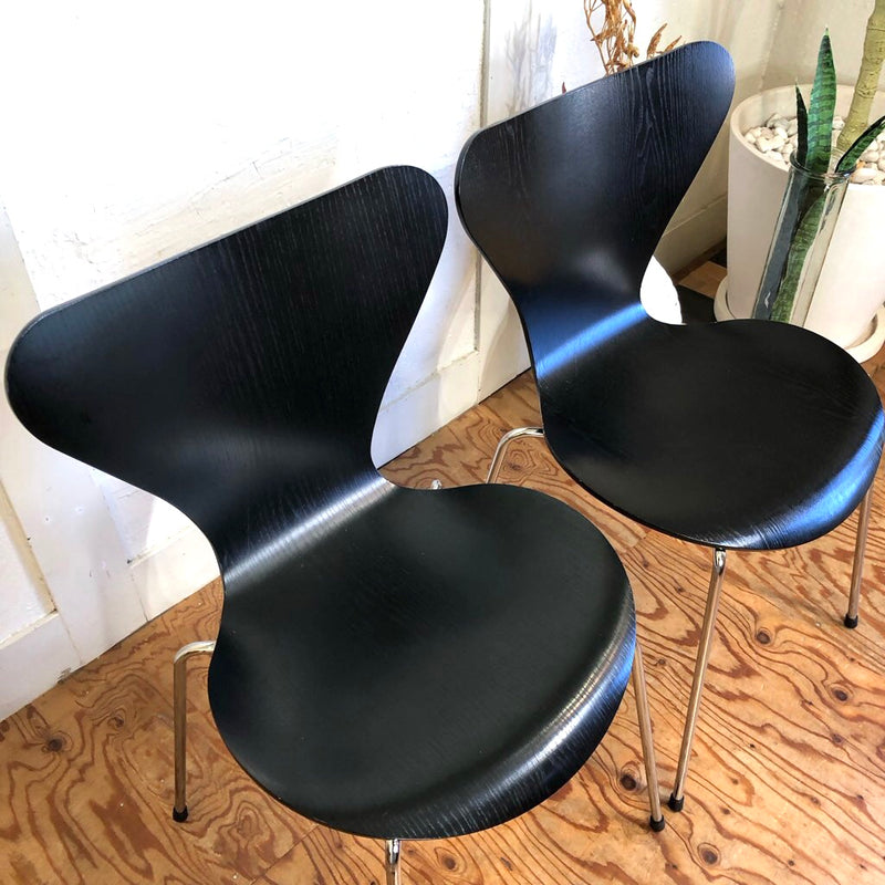 フリッツ・ハンセン / FRITZ HANSEN セブンチェア 【2】 ブラック アルネ・ヤコブセン 中古