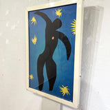 【8】アンリ・マティス/ Henri Matisse ポスター イカロス ジャズ 32.5×47.5 木枠 ヴィンテージ