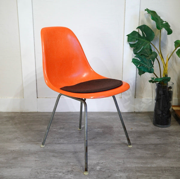 ハーマンミラー / Herman Miller サイドシェルチェア 2st Hベース チェアパッド付 Red Orange(salmon pink)  ヴィンテージ