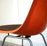 ハーマンミラー / Herman Miller サイドシェルチェア 2st Hベース チェアパッド付 Red Orange(salmon pink)  ヴィンテージ