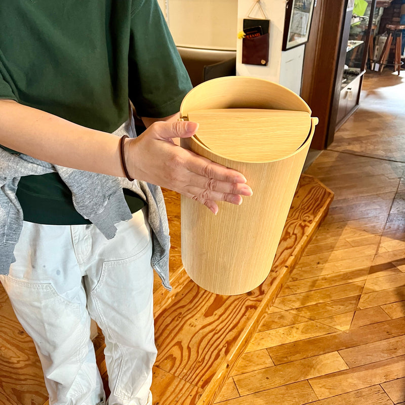 サイトーウッド / SAITO WOOD BASKET flap lid ダストボックス 回転フタ