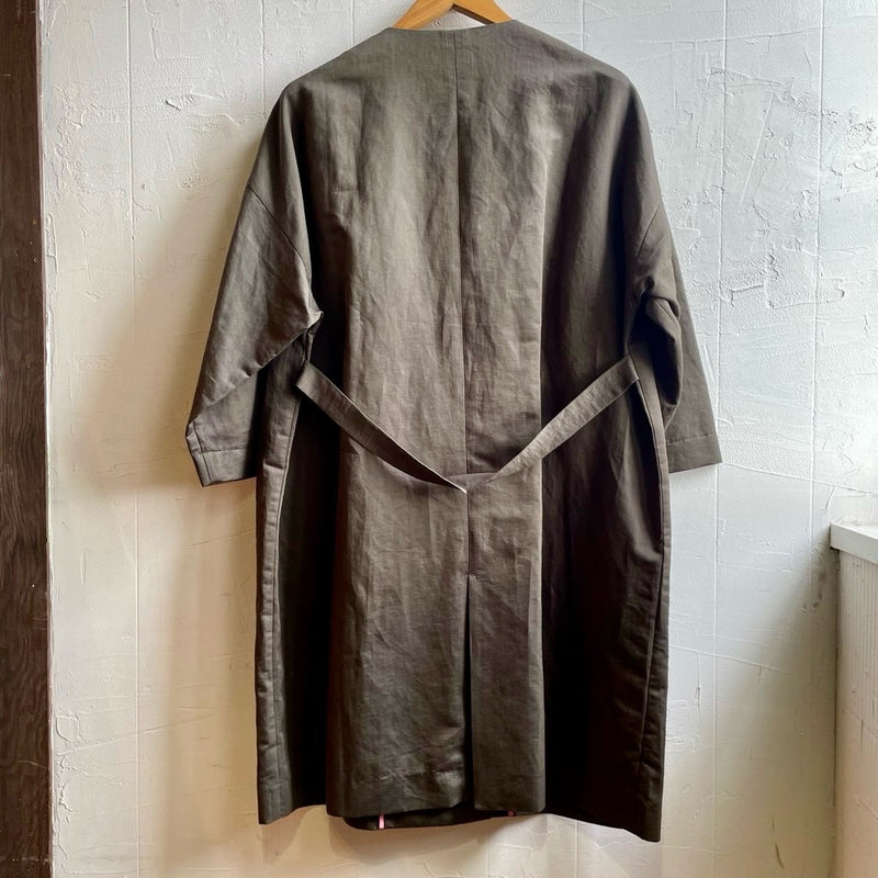 【古着】アトリエナルセ / atelier naruse  ダブルボタンスプリングコート / W button spring coat チャコール / charcoal