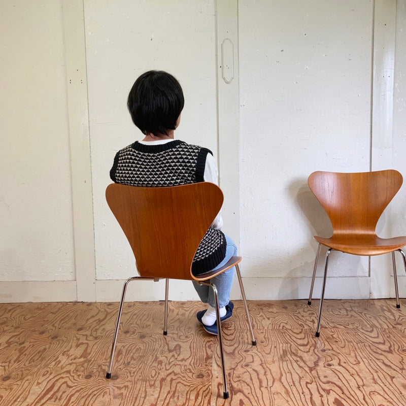 フリッツ・ハンセン / FRITZ HANSEN セブンチェア チーク材 アルネ・ヤコブセン 希少 中古<i>動画</i>