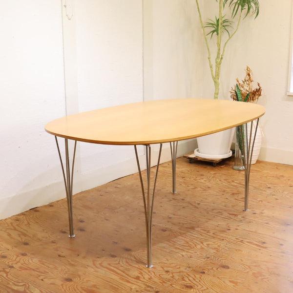 フリッツハンセン / FRITZ HANSEN スーパー楕円テーブル Bテーブル ビーチ 中古