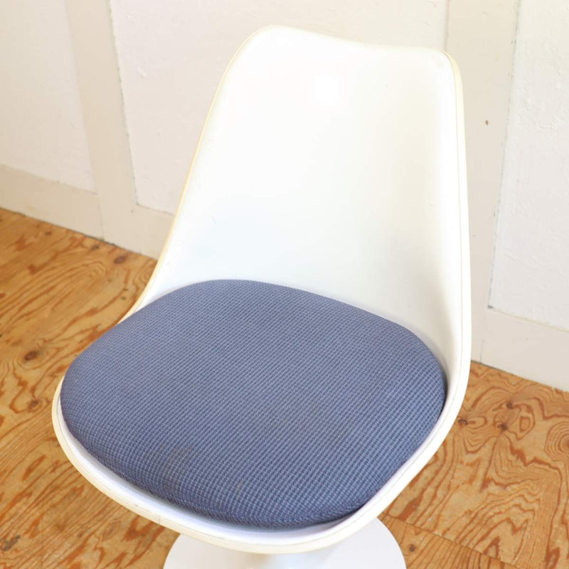 ノール / Knoll  チューリップチェア ブルー ダイニングチェア エーロサーリネン 【10】　ヴィンテージ