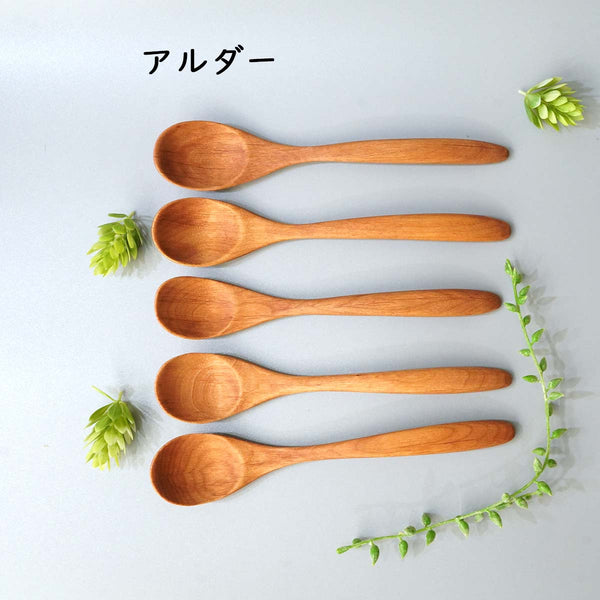 不要になった古い家具の木材から作った スプーン カトラリー 木の食器 【アルダー】