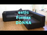 <i>動画</i>エスティック/estic フォルマックス ドンナ DONNA 3P＆2P コーナーソファ  中古